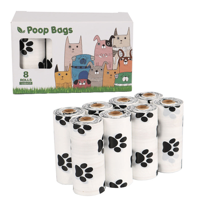 dog walking poop bag holder white