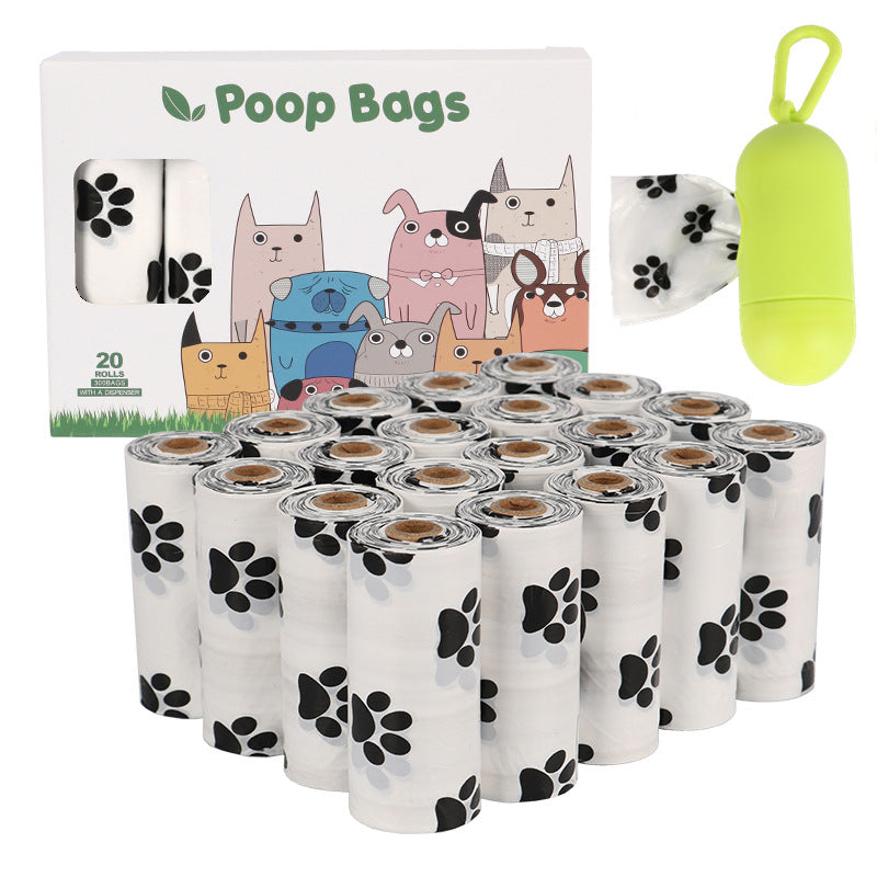 portable dog waste bag dispenser white